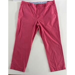 Polo Ralph Lauren Mens Pink Stretch Classic Fit Chino Pants 46x32 Trousers